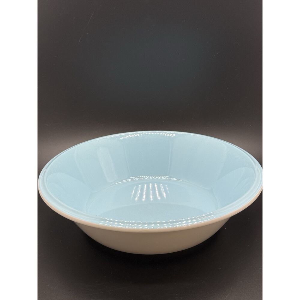 Vintage Mikasa Accent Sky Blue Serving Vegetable Bowl Mid Century